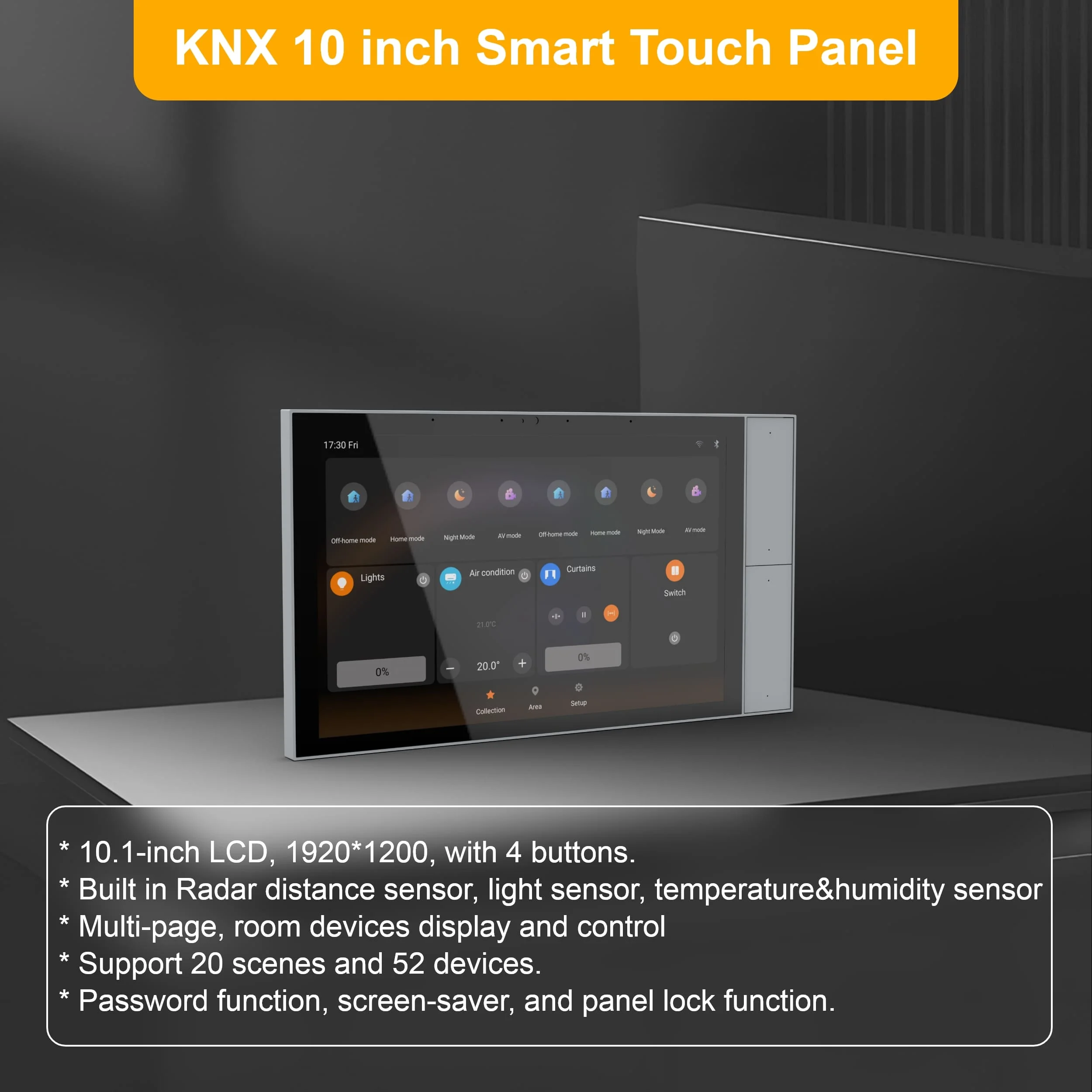 Smart Home Knx System - 2026 Smart Touch Panel for Bus