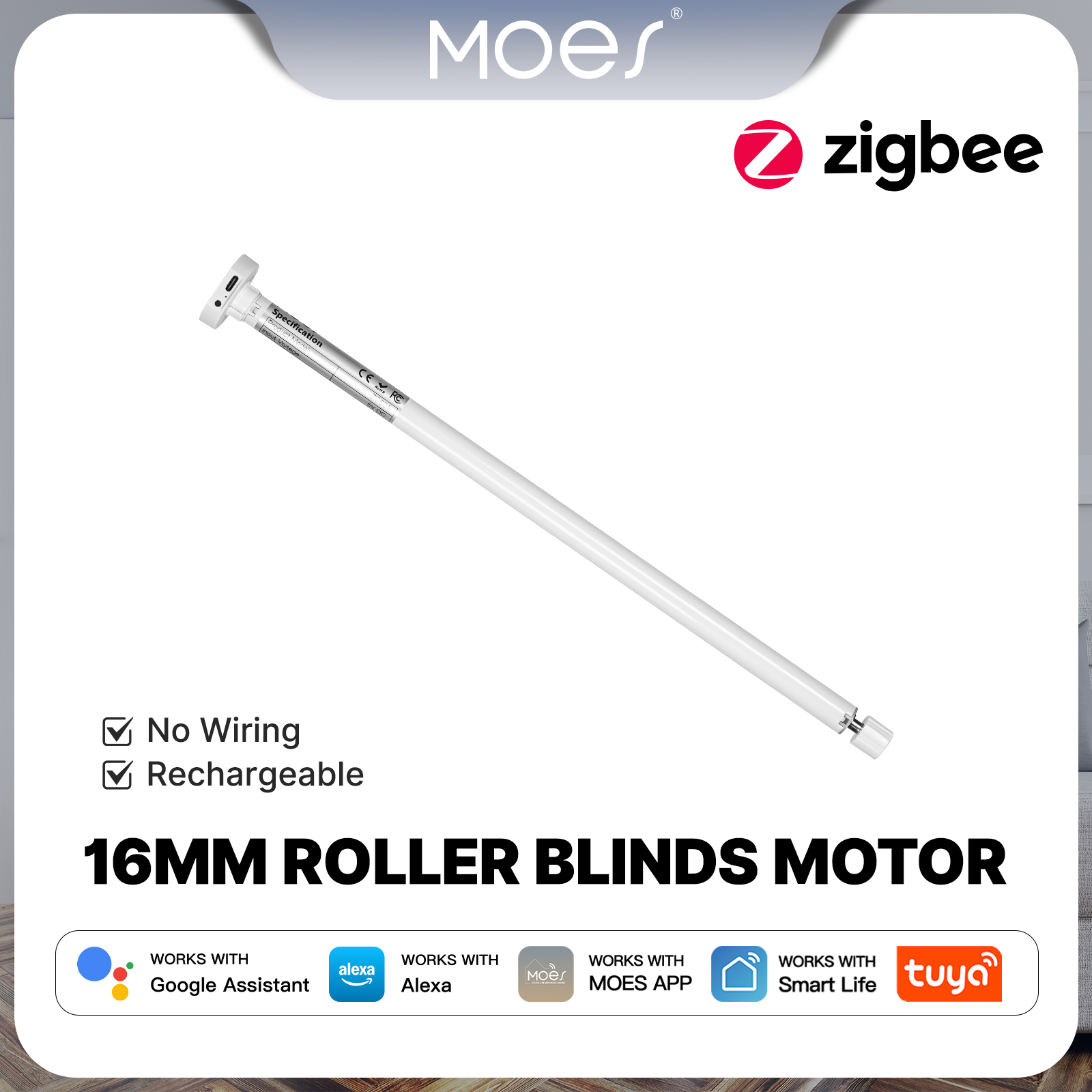Smart Home Youtube - MOES Tuya Zigbee Smart Roller Blinds