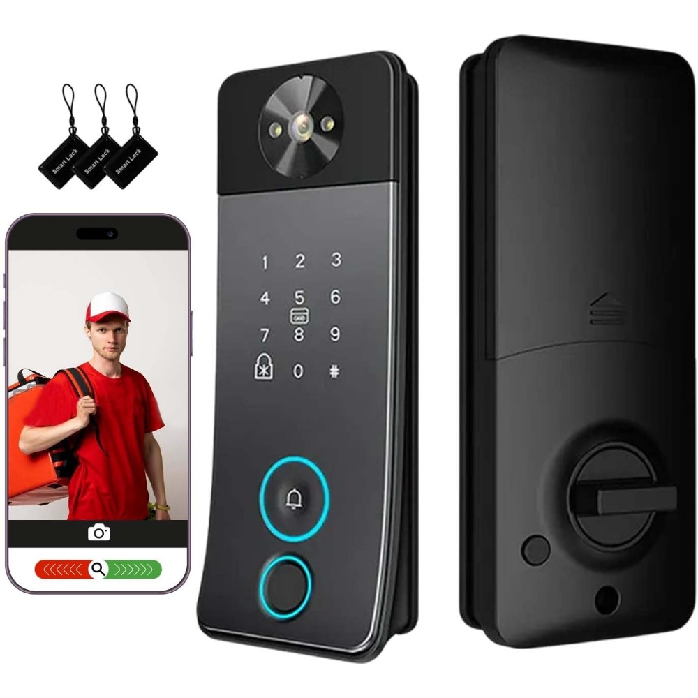 Video Doorbell - Smart Door Lock with Camera, Doorbell