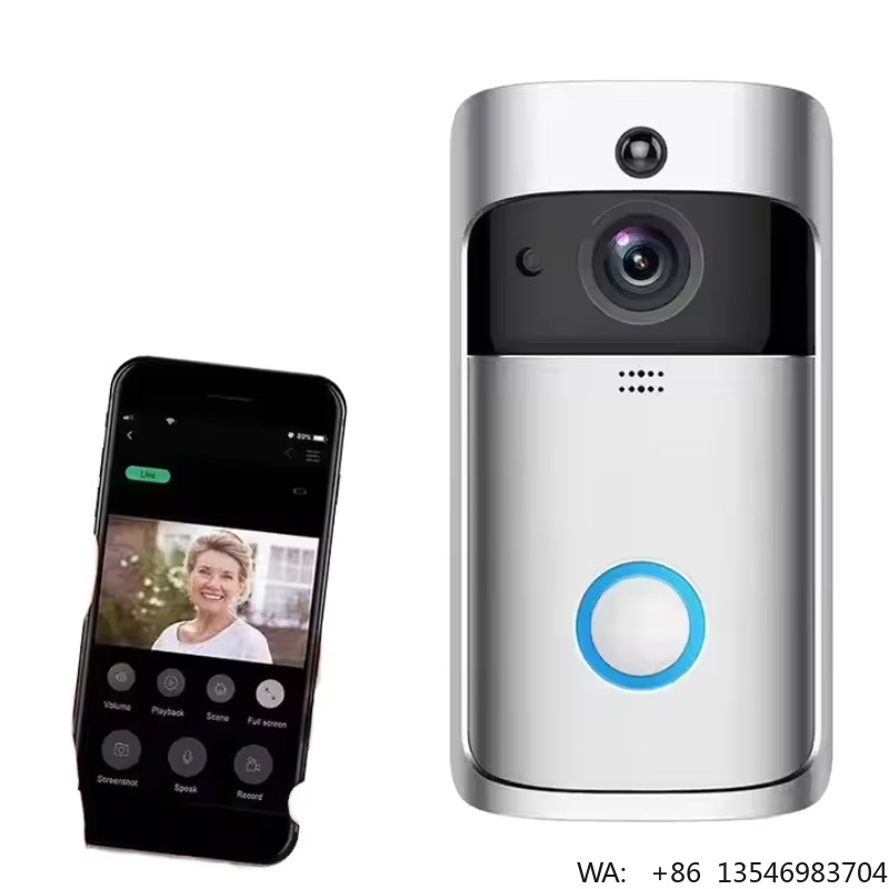 Smart Home Video Doorbell App - V5 Smart Wireless WiFi Flip Design