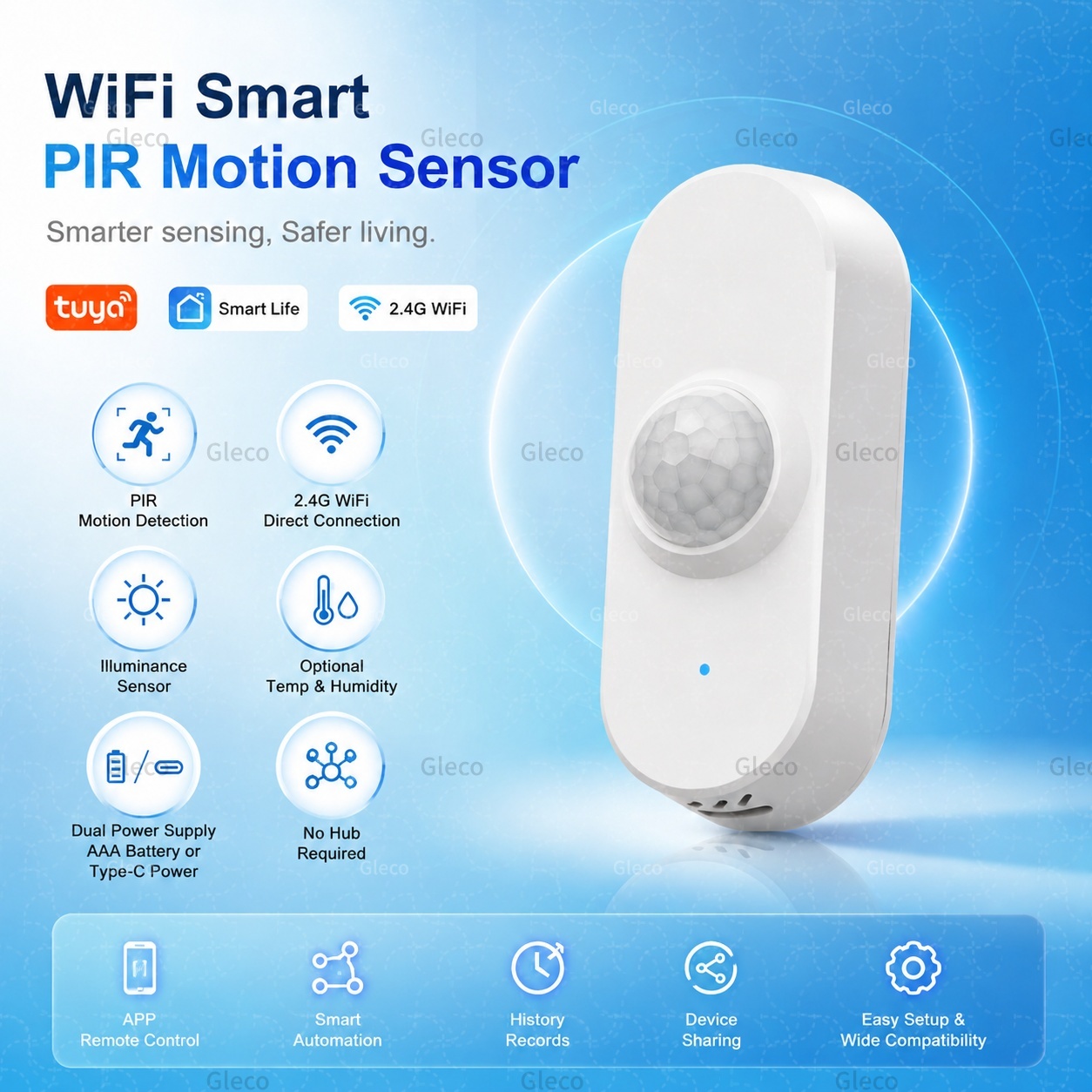 Smart Home Ir - Tuya WiFi PIR Motion Sensor Smart