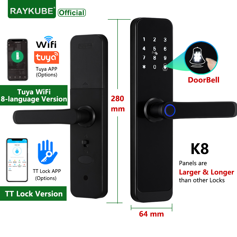 Smart Home Website - RAYKUBE K8 Smart Door Lock TTlock