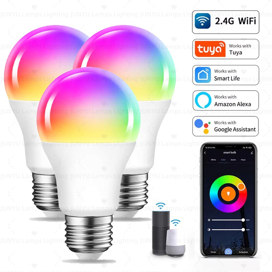 Smart Home Youtube - Smart Dimmable RGB LED Bulb E27