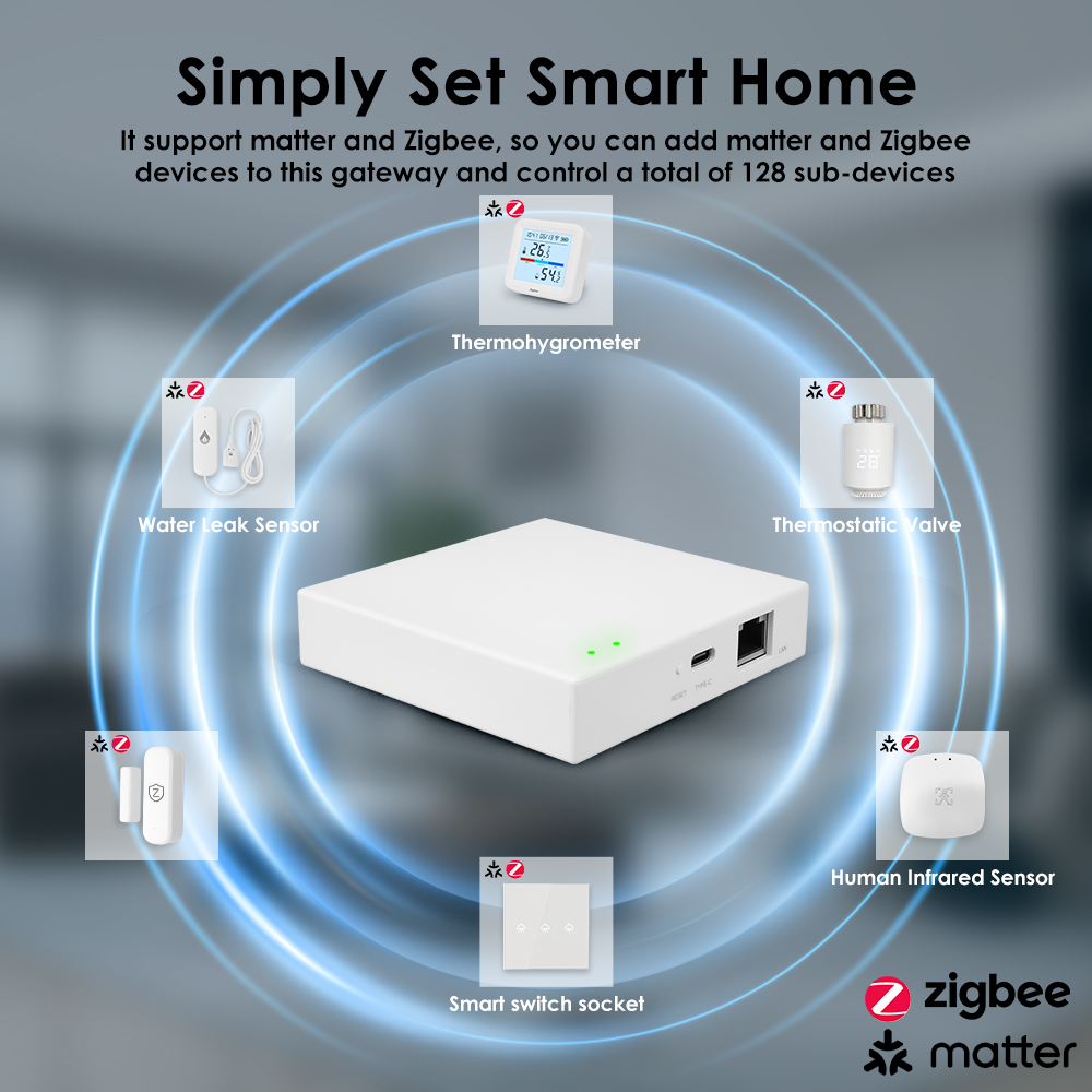 Tuya Zigbee Matter Wired Gatew - Smart Home Offline System review and price
