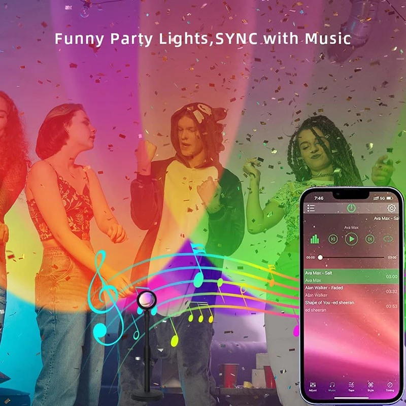 Smart LED Sunset Lamp Colorful - Smart Home Energy Monitor review and price