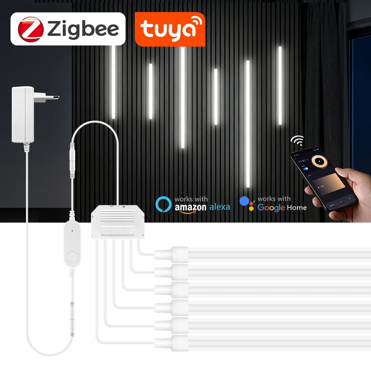 Zigbee Smart Neon COB LED Stri - Smart Home Youtube review and price
