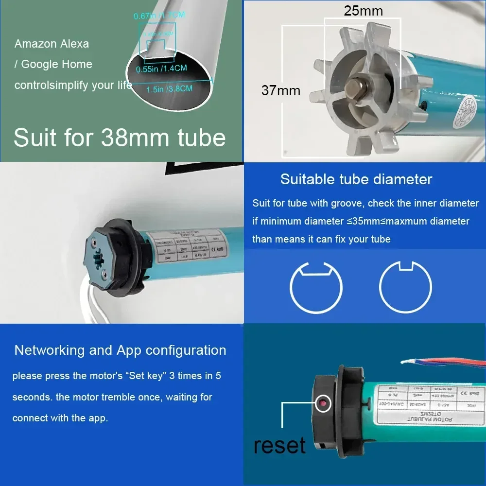 SZMYQ 25mm 2N Tuya Smart Curta - Smart Home Youtube review and price
