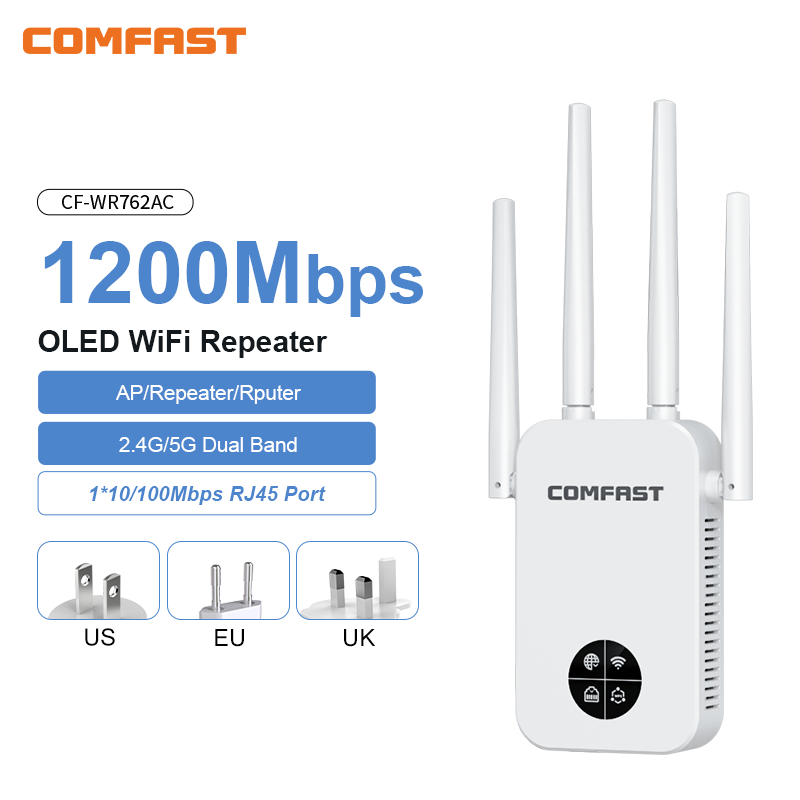 COMFAST 1200Mbps Wifi Repetido - Smart Home Router review and price