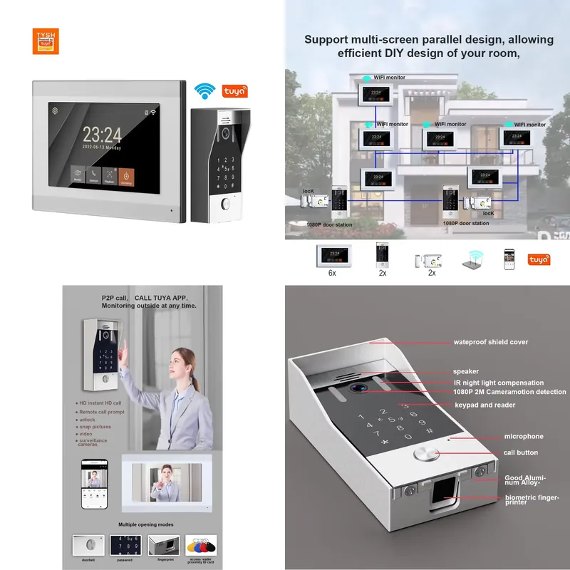 TYSH 2-wire IP Smart WiFi Vide - Smart Home Video Doorbell App review and price