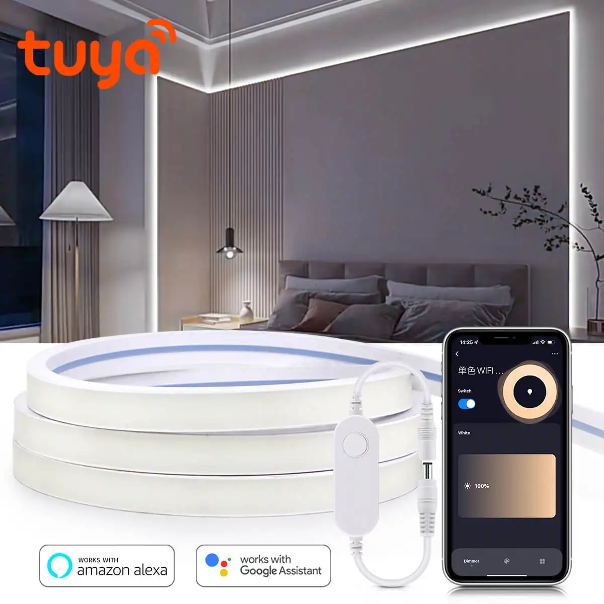 Tuya WiFi Smart COB Neon LED S - Smart Home Youtube review and price
