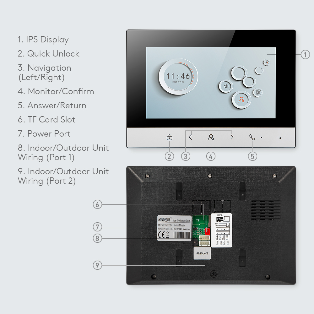 Tuya Smart WIFI Indoor Monitor - Video Doorbell review and price