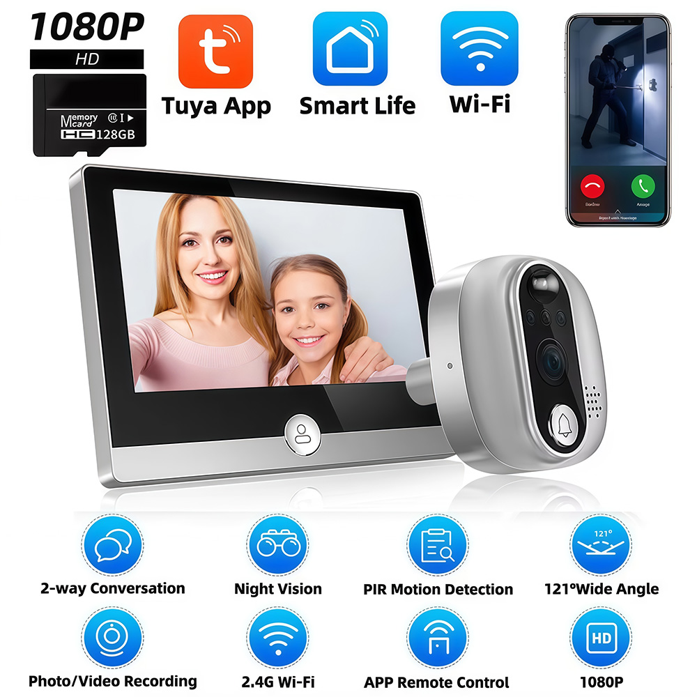 Tuya 1080P WiFi Door Bell Came - Smart Home Wiser review and price