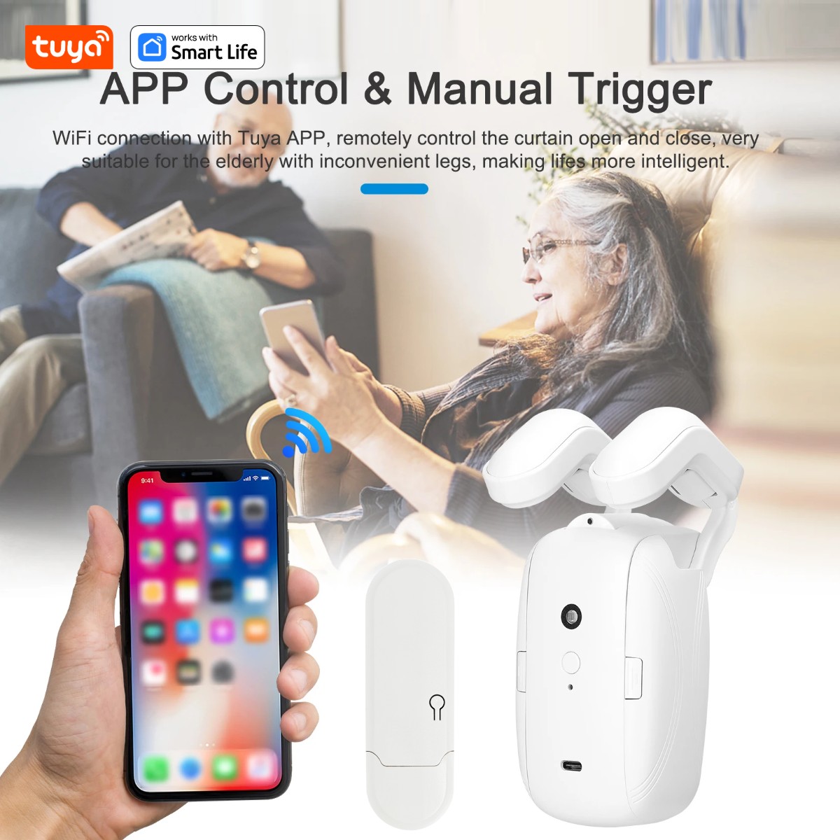 1/2PCS Tuya Smart WiFi Curtain - Smart Home Website review and price