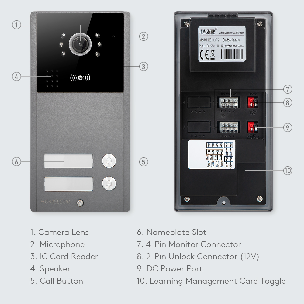 4 Wire XC113F-2 HD Outdoor Doo - Video Doorbell review and price