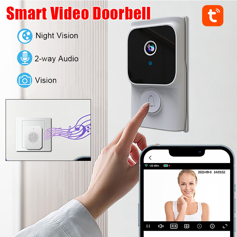 Tuya Wireless Smart Video Door - Smart Home Video Doorbell App review and price