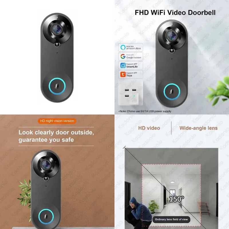 Kadonio 1080P WiFi Video Door  - Video Doorbell review and price