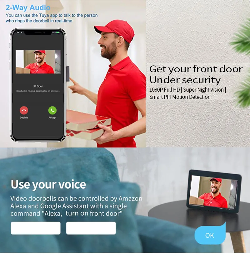 Door Intercom Doorbell, 10.1 I - Video Doorbell review and price