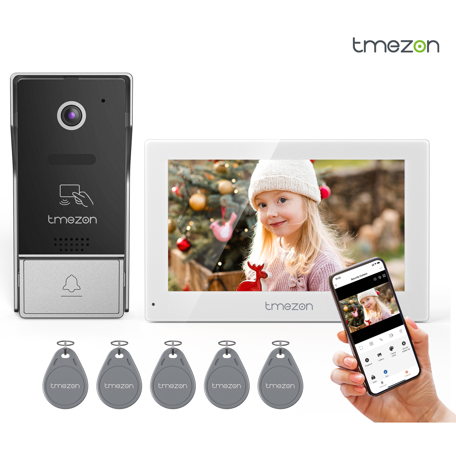 7 Inch Tuya 1080P wireless Wif - Smart Home Video Doorbell App review and price