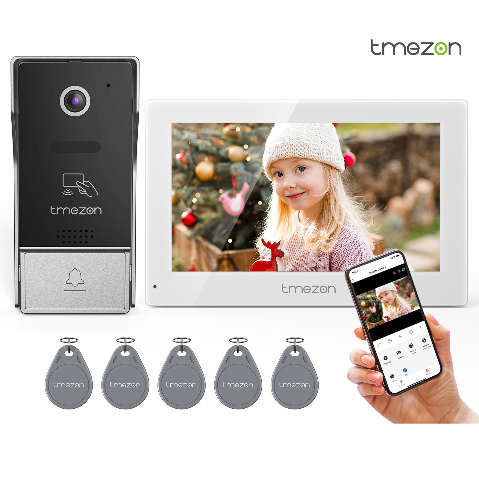 7 Inch Tuya APP 1080P wireless - Smart Home Video Doorbell App review and price