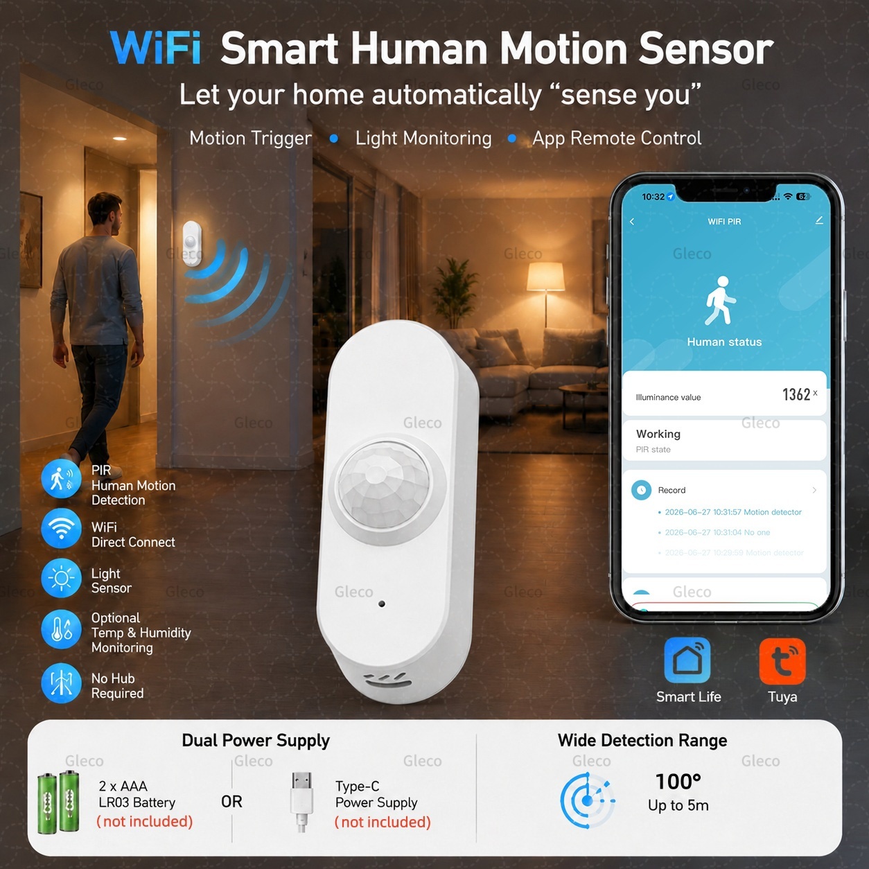 Tuya Wifi PIR Motion Sensor Sm - Smart Home Wiser review and price