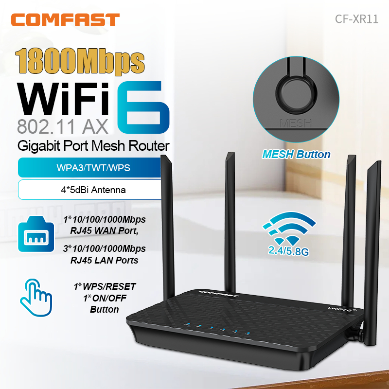 Comfast WIFI6 1800/3000Mbps Wi - Smart Home Router review and price
