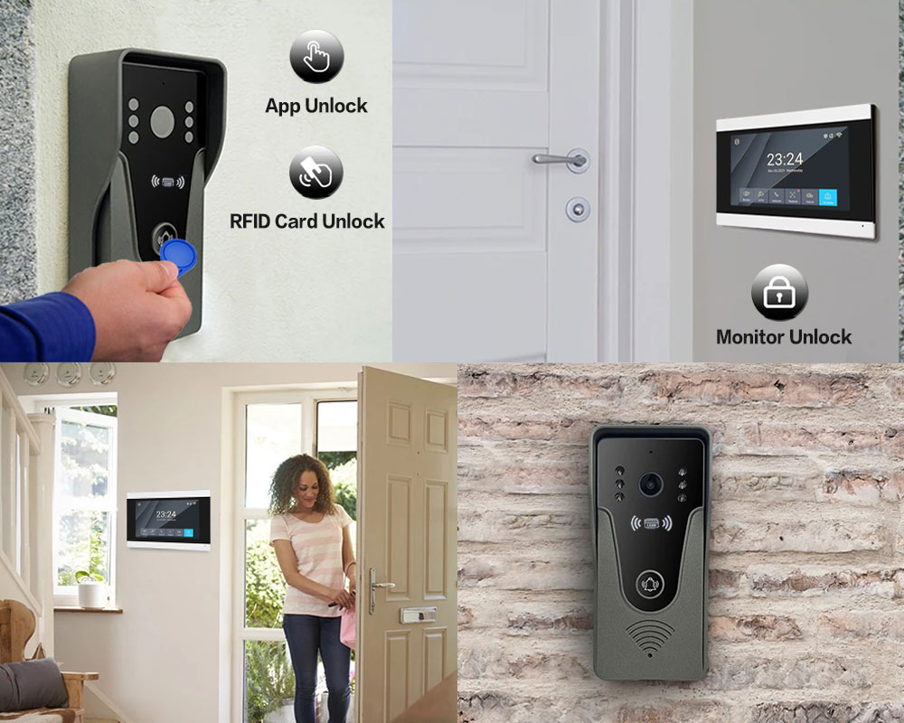 Tuya 1080P 7 Inch Color Touch  - Smart Home Video Doorbell App review and price