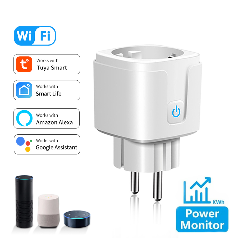 Tuya Smart Socket EU 16A AC100 - Smart Home Energy Monitor review and price