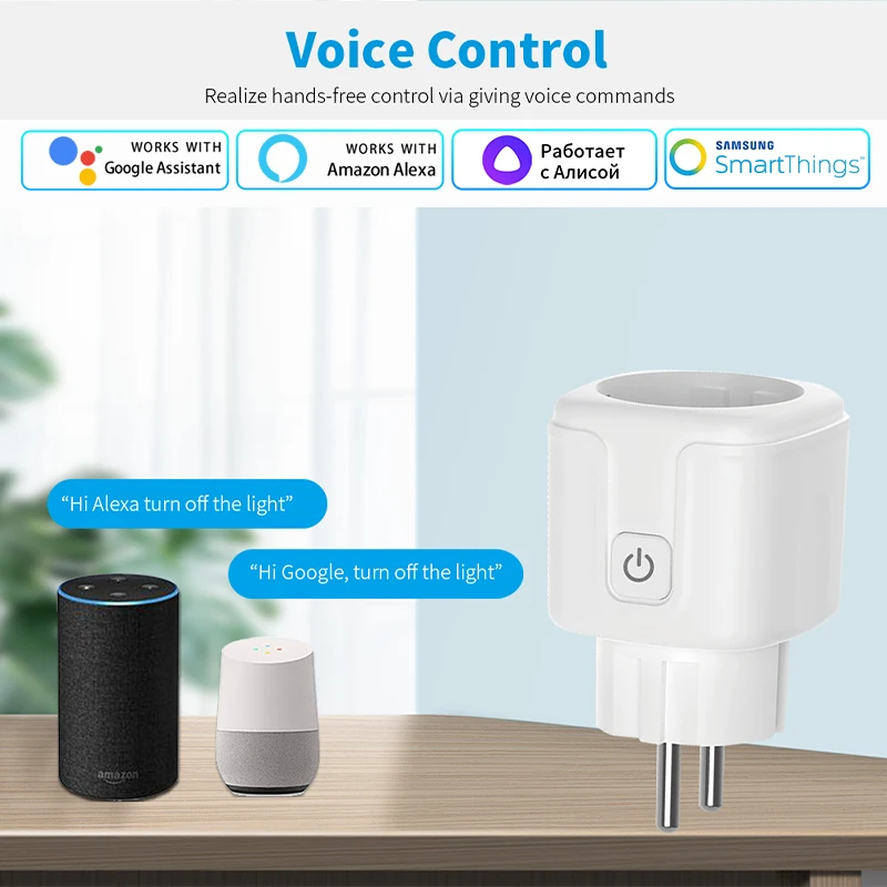 Tuya Smart Socket EU 16A AC100 - Smart Home Energy Monitor review and price
