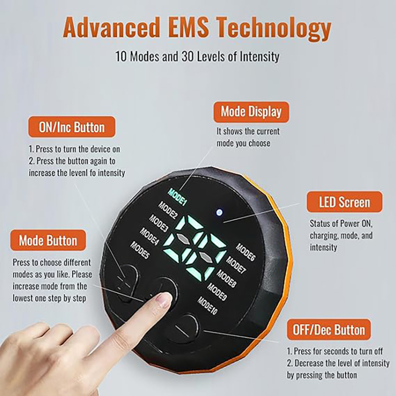 USB Recharge EMS Muscle Toner  - Smart Home Gym review and price
